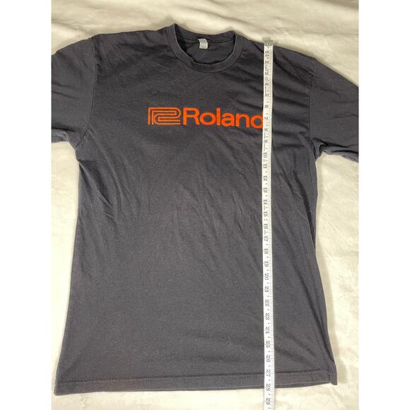 Roland Logo Black T-Shirt Music Gear Graphic Tee XL - Picture 4 of 6